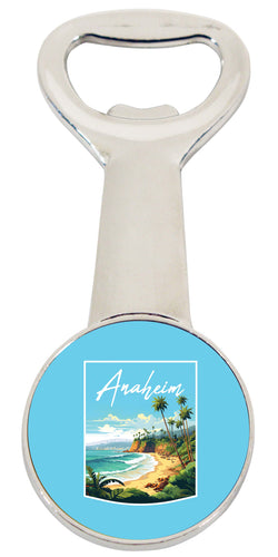 Anaheim California Design B Souvenir Magnetic Bottle Opener 4-Pack