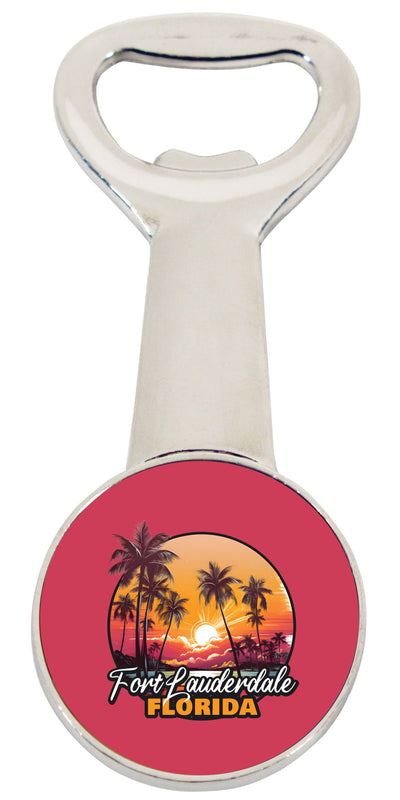 Fort Lauderdale Florida Design A Souvenir Magnetic Bottle Opener 2-Pack