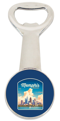 Memphis Tennessee Design A Souvenir Magnetic Bottle Opener Single