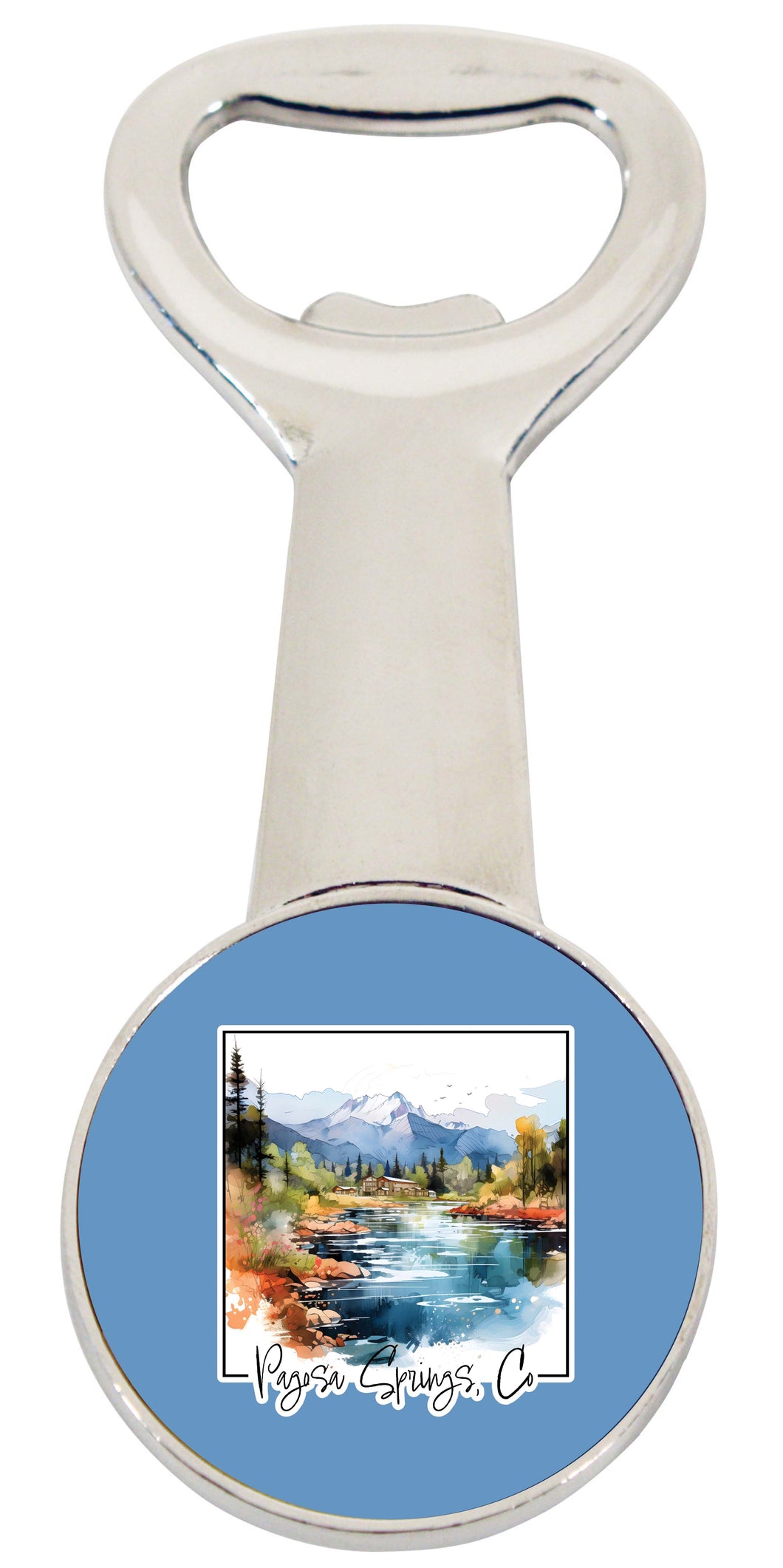 Pagosa Springs Colorado Design A Souvenir Magnetic Bottle Opener 4-Pack