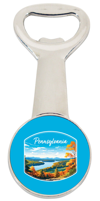 Pennsylvania Design C Souvenir Magnetic Bottle Opener 2-Pack