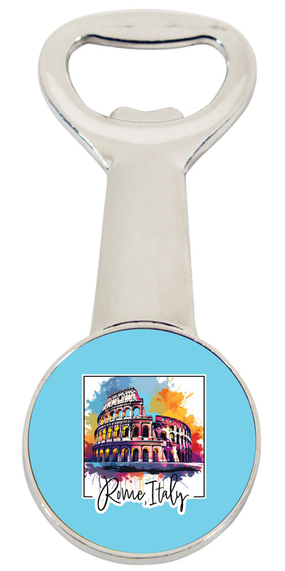 Rome Italy Design A Souvenir Magnetic Bottle Opener 4-Pack