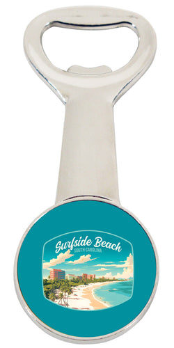Surfside Beach South Carolina Design B Souvenir Magnetic Bottle Opener 2-Pack