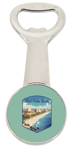 West Palm Beach Florida Design A Souvenir Magnetic Bottle Opener Single