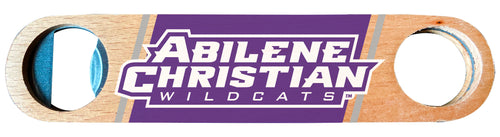 Abilene Christian University Officially Licensed Wooden Bottle Opener with Full Color Design Single
