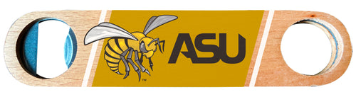 Alabama State University Officially Licensed Wooden Bottle Opener with Full Color Design Single