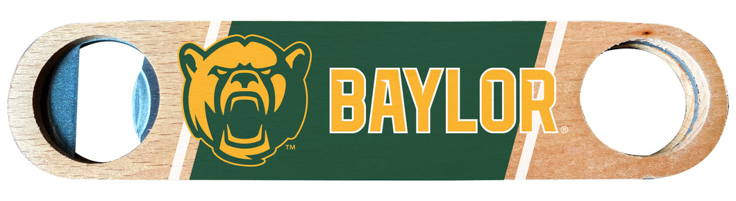 Baylor Bears Officially Licensed Wooden Bottle Opener with Full Color Design Single
