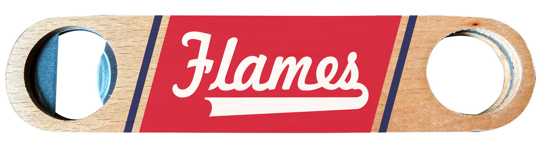 University of Illinois at Chicago Officially Licensed Wooden Bottle Opener with Full Color Design Single