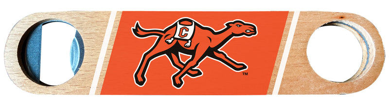 Campbell University Fighting Camels Officially Licensed Wooden Bottle Opener with Full Color Design Single