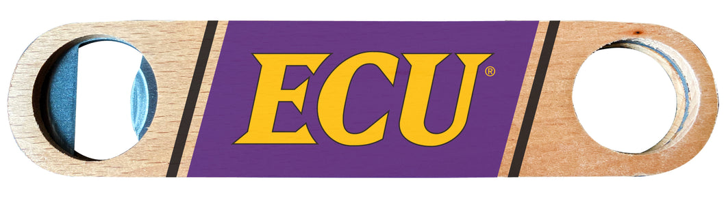 East Carolina Pirates Officially Licensed Wooden Bottle Opener with Full Color Design Single