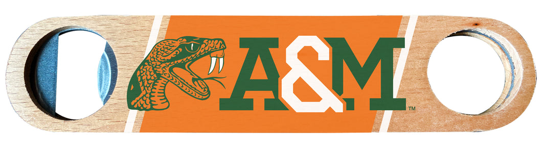 Florida A&M Rattlers Officially Licensed Wooden Bottle Opener with Full Color Design Single