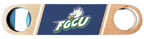 Florida Gulf Coast Eagles Officially Licensed Wooden Bottle Opener with Full Color Design Single