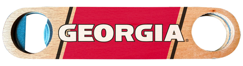 Georgia Bulldogs Officially Licensed Wooden Bottle Opener with Full Color Design Single
