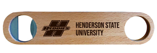 Henderson State Reddies Engraved Wooden Bottle Opener Officially Licensed Collegiate Product NO