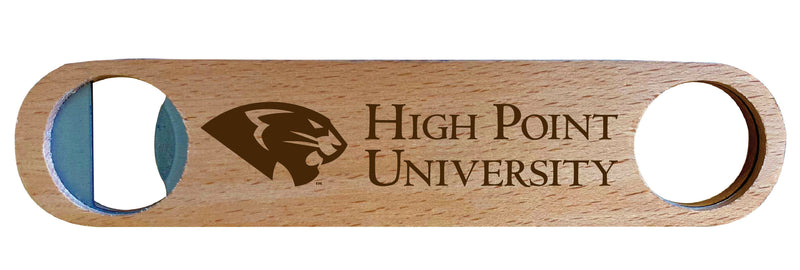 High Point University Engraved Wooden Bottle Opener Officially Licensed Collegiate Product Single