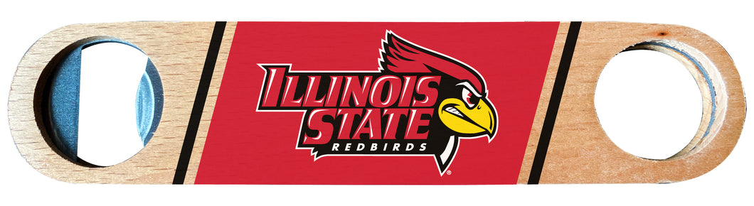 Illinois State Redbirds Officially Licensed Wooden Bottle Opener with Full Color Design Single