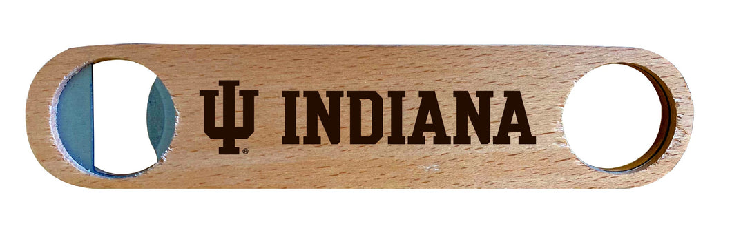 Indiana Hoosiers NCAA Elegant Laser-Etched Wooden Bottle Opener - Collegiate Bar Accessory