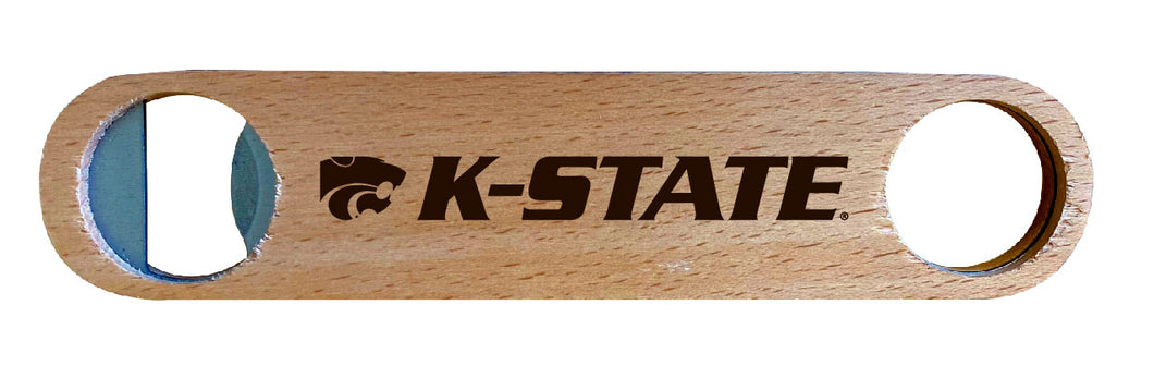Kansas State Wildcats NCAA Elegant Laser-Etched Wooden Bottle Opener - Collegiate Bar Accessory