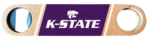 Kansas State Wildcats Officially Licensed Wooden Bottle Opener with Full Color Design Single