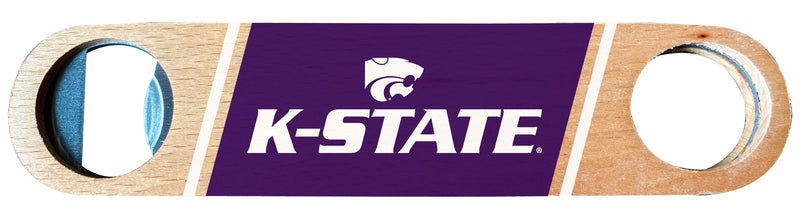 Kansas State Wildcats Officially Licensed Wooden Bottle Opener with Full Color Design Single