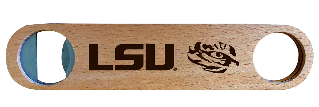 LSU Tigers Engraved Wooden Bottle Opener Officially Licensed Collegiate Product NO