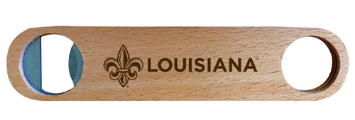 Louisiana at Lafayette Engraved Wooden Bottle Opener Officially Licensed Collegiate Product Single