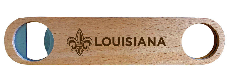 Louisiana at Lafayette Engraved Wooden Bottle Opener Officially Licensed Collegiate Product Single