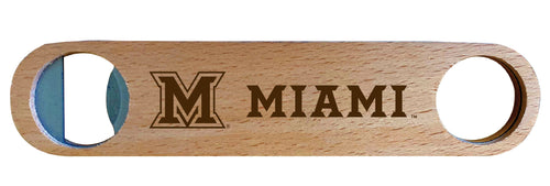 Miami of Ohio Engraved Wooden Bottle Opener Officially Licensed Collegiate Product Single