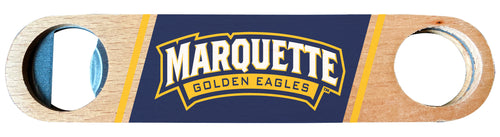 Marquette Golden Eagles Officially Licensed Wooden Bottle Opener with Full Color Design Single