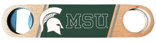 Michigan State Spartans Officially Licensed Wooden Bottle Opener with Full Color Design Single
