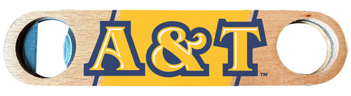 North Carolina A&T State Aggies Officially Licensed Wooden Bottle Opener with Full Color Design Single