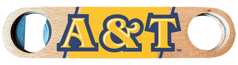 North Carolina A&T State Aggies Officially Licensed Wooden Bottle Opener with Full Color Design Single