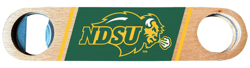 North Dakota State Bison Officially Licensed Wooden Bottle Opener with Full Color Design Single