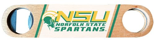 Norfolk State University Officially Licensed Wooden Bottle Opener with Full Color Design Single
