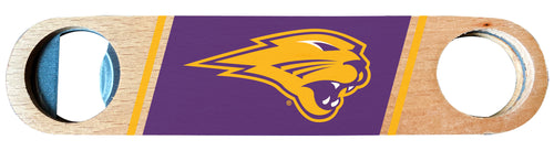 Northern Iowa Panthers Officially Licensed Wooden Bottle Opener with Full Color Design Single