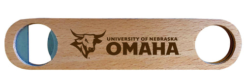 Nebraska at Omaha Engraved Wooden Bottle Opener Officially Licensed Collegiate Product Single