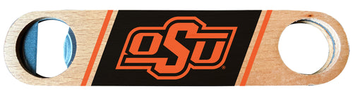 Oklahoma State Cowboys Officially Licensed Wooden Bottle Opener with Full Color Design Single