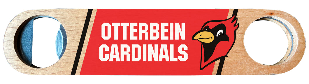Otterbein University Officially Licensed Wooden Bottle Opener with Full Color Design Single