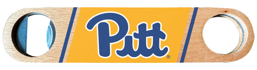 Pittsburgh Panthers Officially Licensed Wooden Bottle Opener with Full Color Design Single