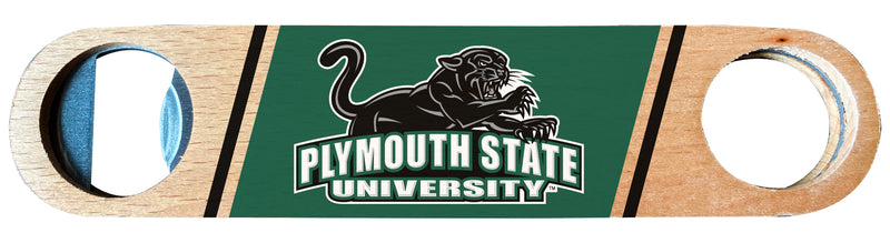 Plymouth State University Officially Licensed Wooden Bottle Opener with Full Color Design Single