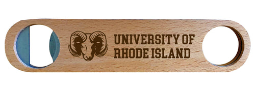 Rhode Island University Engraved Wooden Bottle Opener Officially Licensed Collegiate Product NO