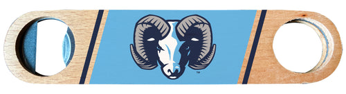 Rhode Island University Officially Licensed Wooden Bottle Opener with Full Color Design Single