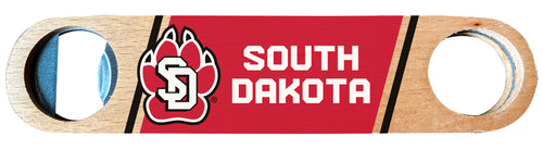 South Dakota Coyotes Officially Licensed Wooden Bottle Opener with Full Color Design Single