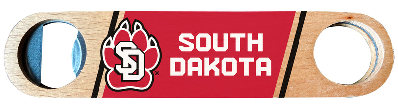 South Dakota Coyotes Officially Licensed Wooden Bottle Opener with Full Color Design Single