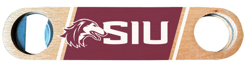 Southern Illinois Salukis Officially Licensed Wooden Bottle Opener with Full Color Design Single