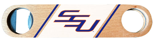 Savannah State University Officially Licensed Wooden Bottle Opener with Full Color Design Single