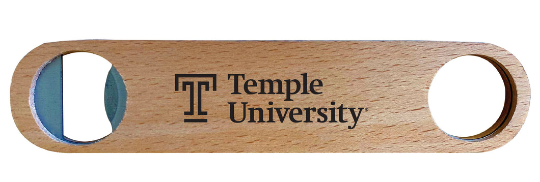 Temple University Engraved Wooden Bottle Opener Officially Licensed Collegiate Product Single