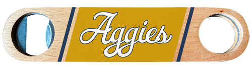 UC Davis Aggies Officially Licensed Wooden Bottle Opener with Full Color Design Single