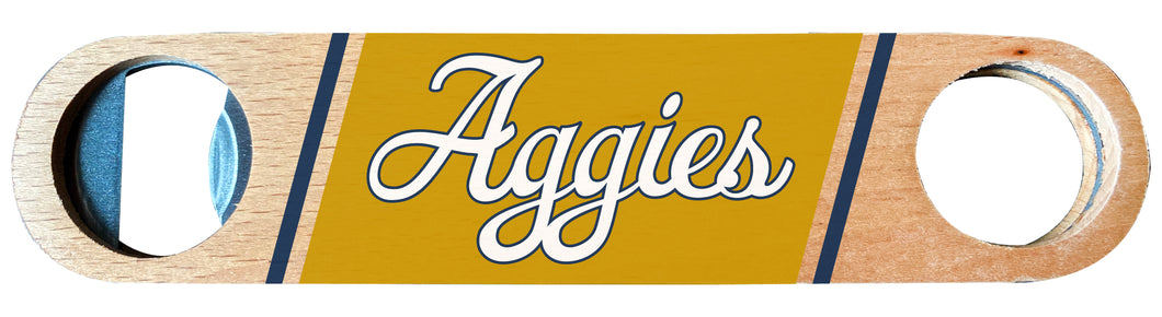 UC Davis Aggies Officially Licensed Wooden Bottle Opener with Full Color Design Single
