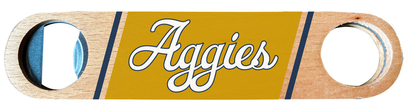 UC Davis Aggies Officially Licensed Wooden Bottle Opener with Full Color Design Single